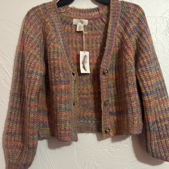 Jessica Simpson sweater! Cropped. Multi color size XS - Picture 4 of 4